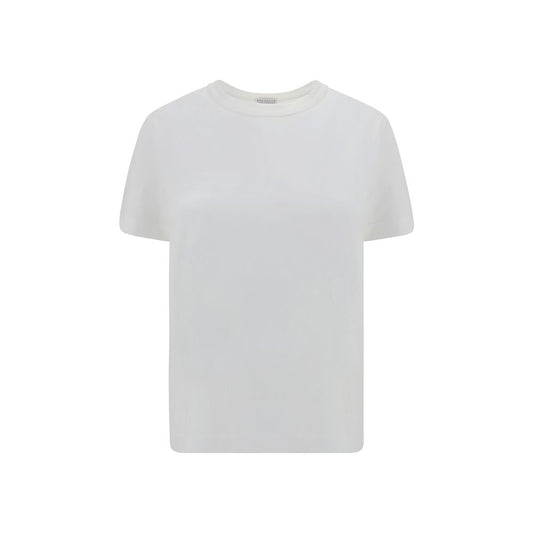 Brunello Cucinelli Weißes Baumwoll-T-Shirt