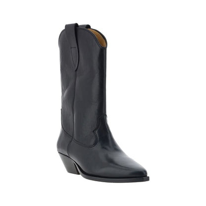 Isabel Marant Schwarze Ankle Boots aus Kalbsleder Bos Taurus