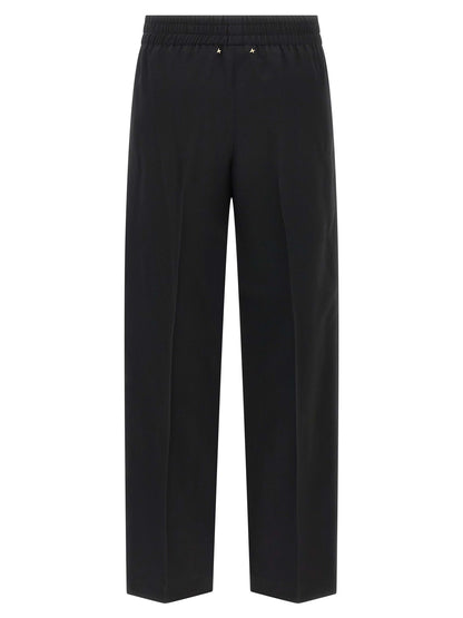 Golden Goose Schwarze Hose aus reiner Schurwolle