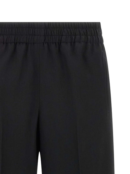 Golden Goose Schwarze Hose aus reiner Schurwolle