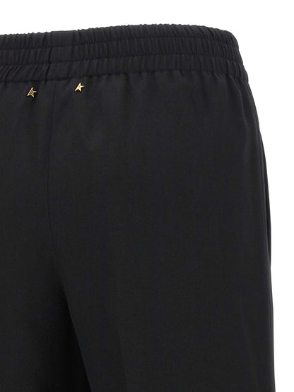 Golden Goose Schwarze Hose aus reiner Schurwolle