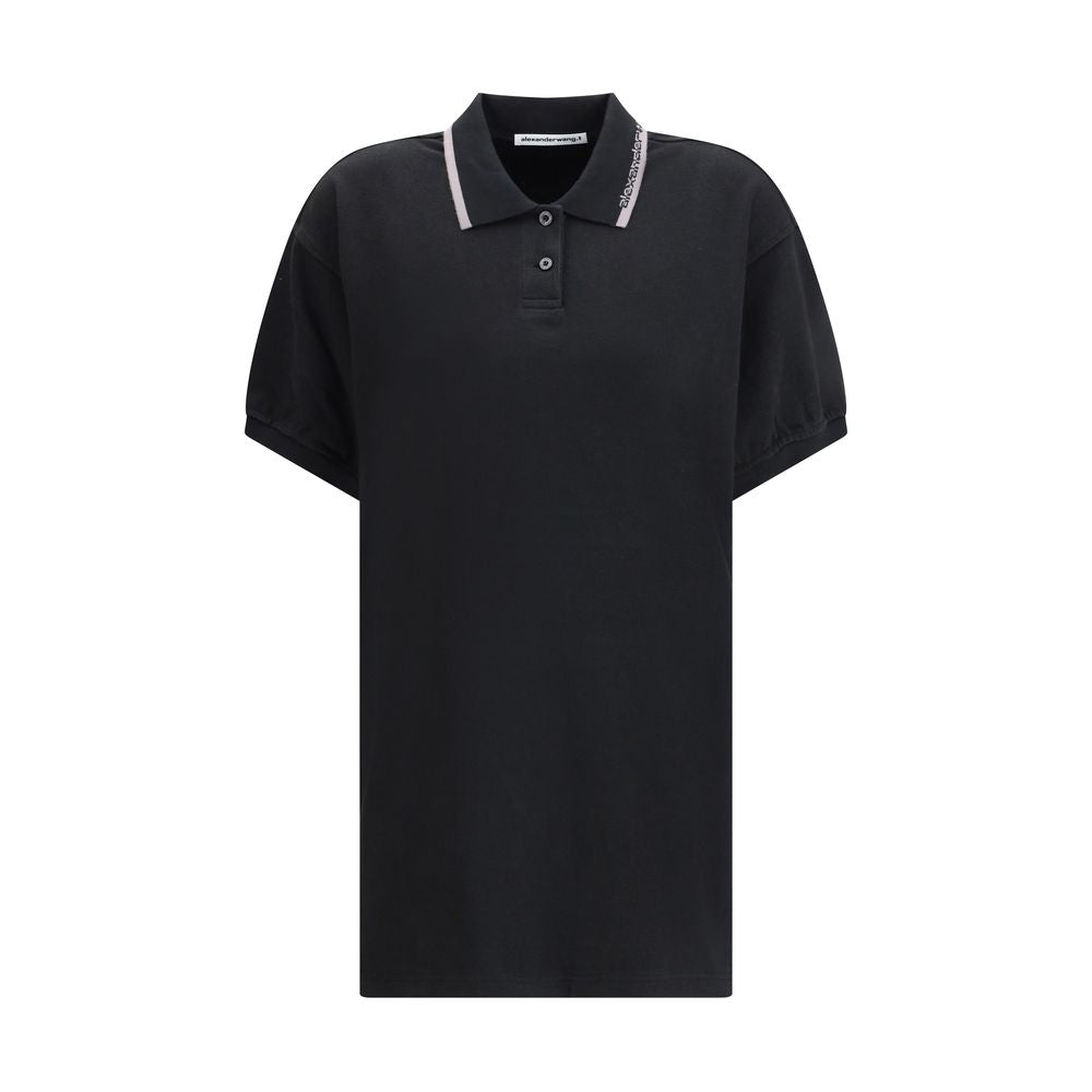 Alexander Wang Schwarzes Baumwoll-Freizeitkleid