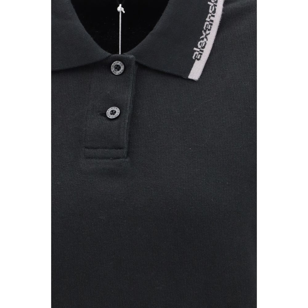Alexander Wang Schwarzes Baumwoll-Freizeitkleid