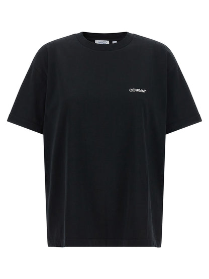Off-White Schwarzes Baumwoll-T-Shirt