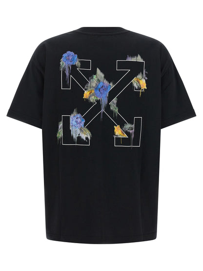 Off-White Schwarzes Baumwoll-T-Shirt