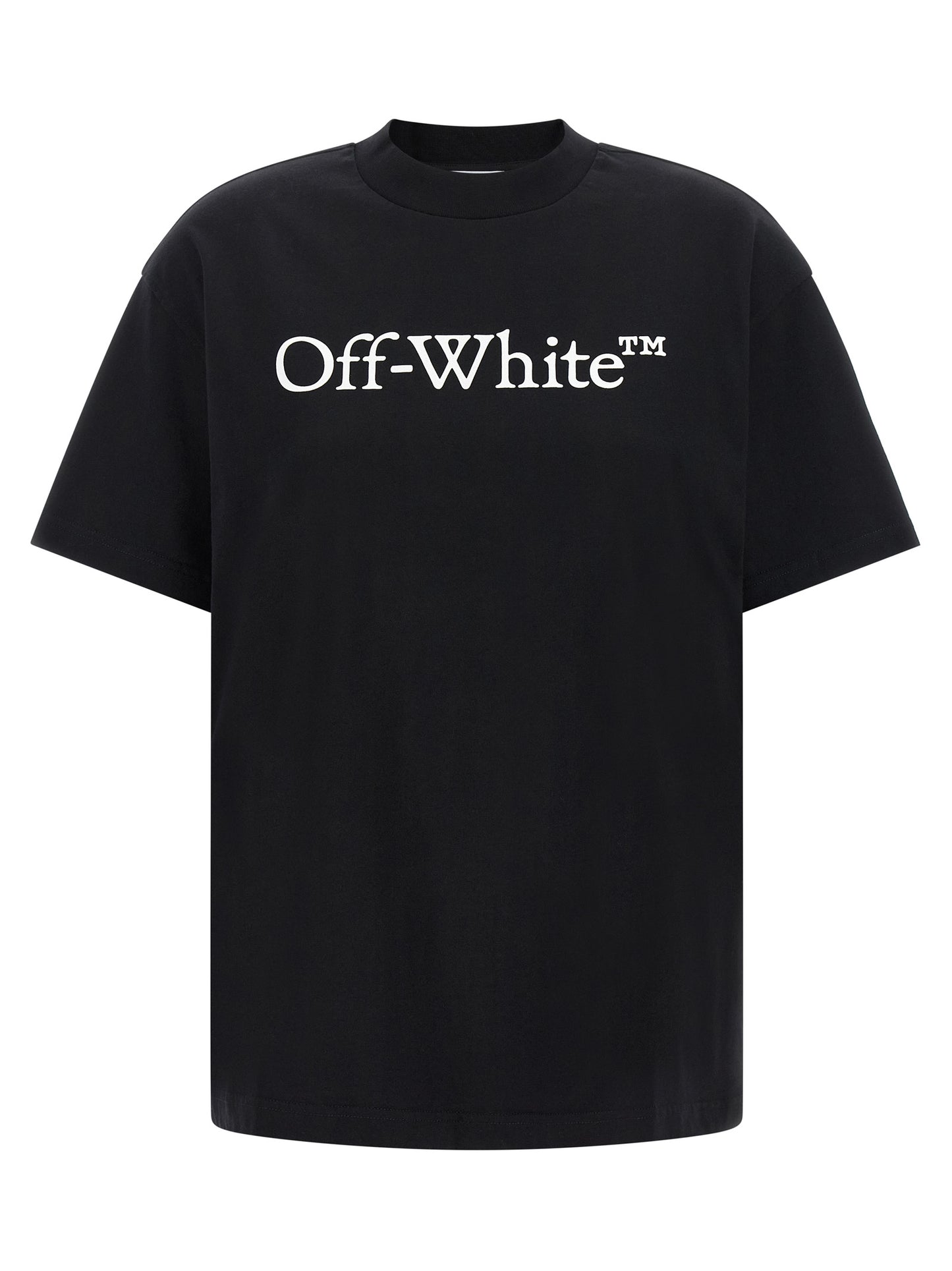 Off-White Schwarzes Baumwoll-T-Shirt