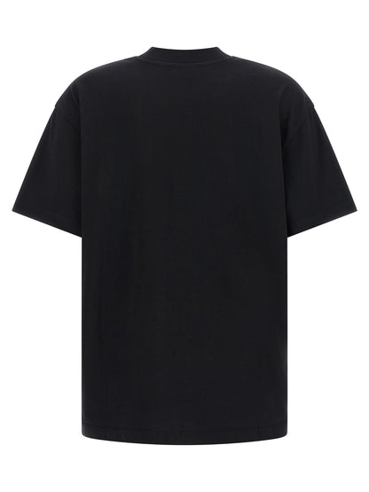 Off-White Schwarzes Baumwoll-T-Shirt