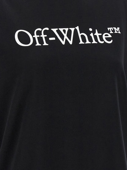 Off-White Schwarzes Baumwoll-T-Shirt