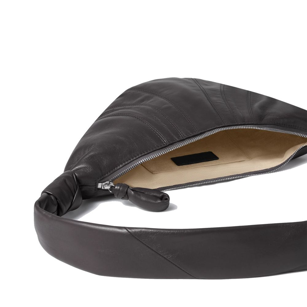 Lemaire Schultertasche aus braunem Lammleder