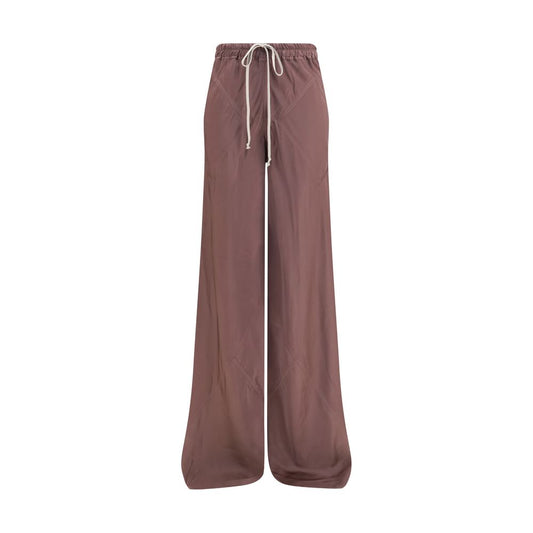 Rick Owens Braune Seidenhose Lässig
