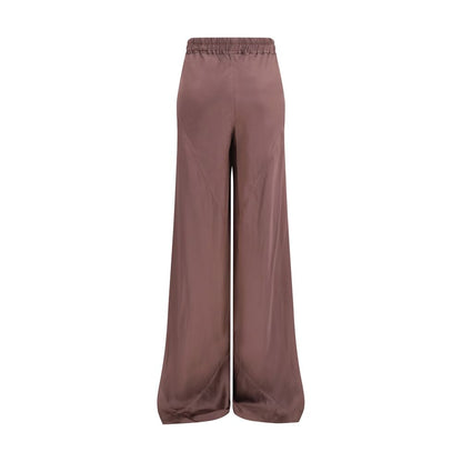 Rick Owens Braune Seidenhose Lässig
