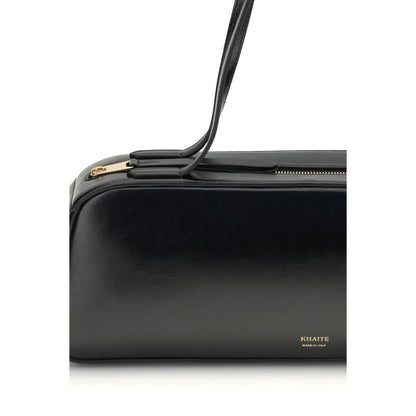 Khaite Schwarze Bos Taurus Kalbsleder Schultertasche