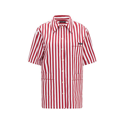 Dolce & Gabbana Mehrfarbiges Hemd aus Baumwolle mit Muster