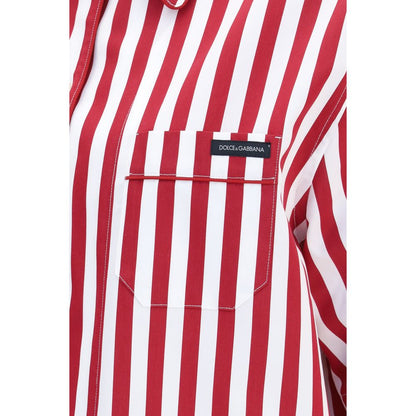 Dolce & Gabbana Mehrfarbiges Hemd aus Baumwolle mit Muster