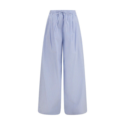Dolce & Gabbana Blaue Baumwoll-Freizeithose