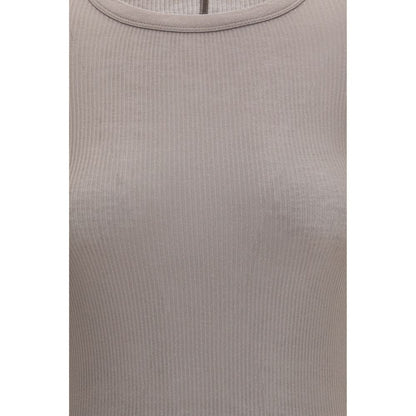 Rick Owens Graues Langarmshirt aus Viskose
