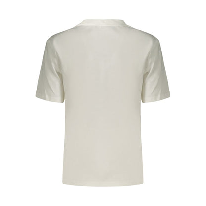 Calvin Klein Weißes Baumwoll-T-Shirt für Damen