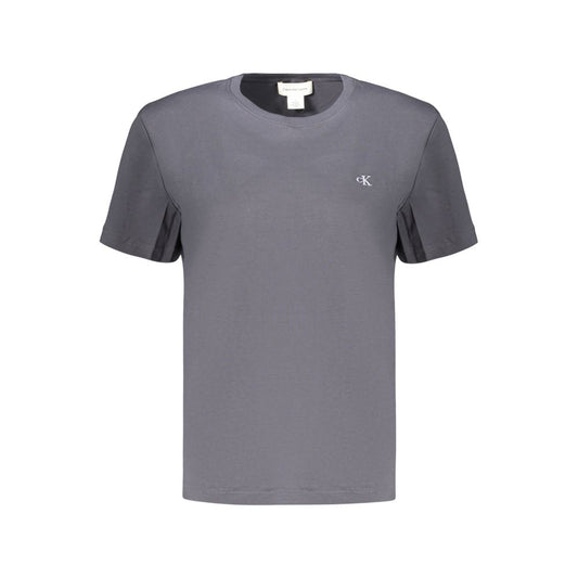 Calvin Klein Graues Baumwoll-T-Shirt für Damen