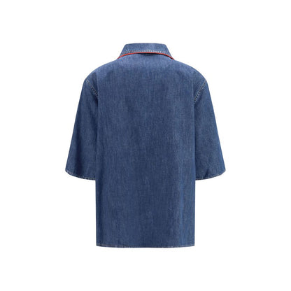 Valentino Garavani Blaues Denim-Hemd