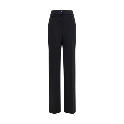 Valentino Garavani Schwarze Wollhose Oves Aries Flared