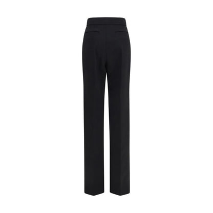 Valentino Garavani Schwarze Wollhose Oves Aries Flared