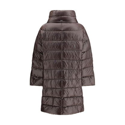 Herno Brown Midi Quilted Polyester Jacket