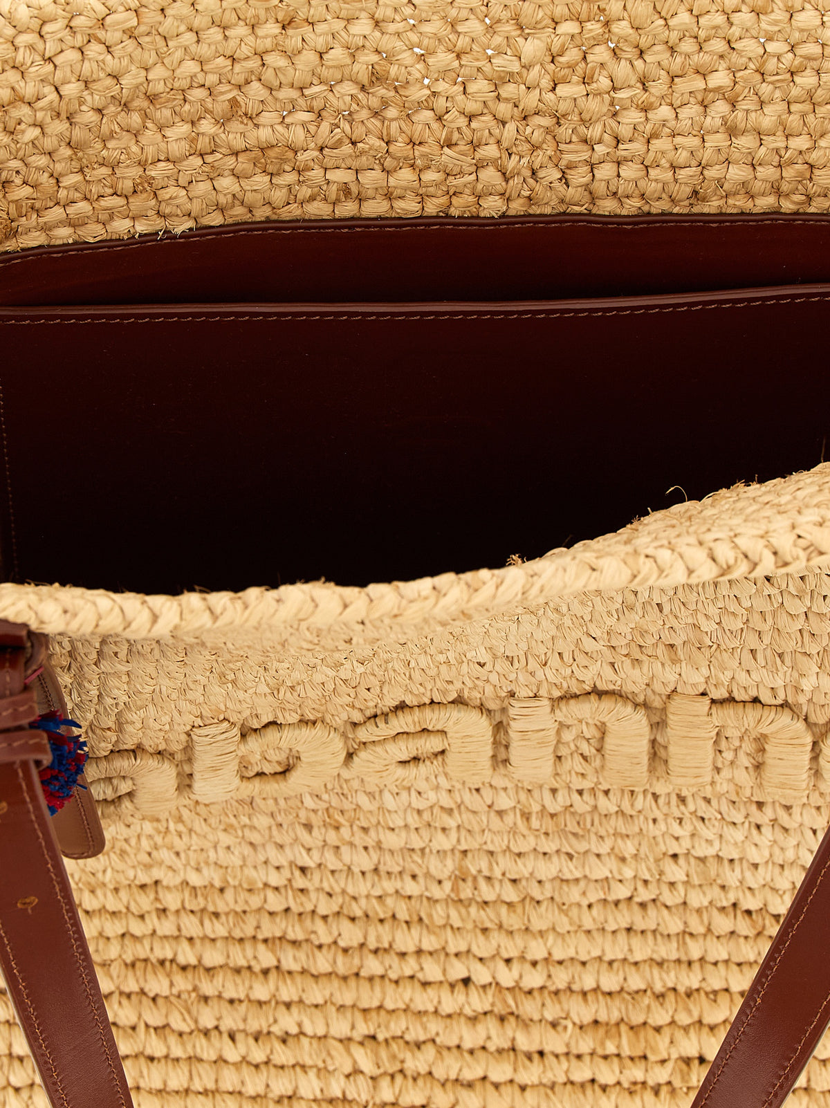 Paco Rabanne Beige Raffia Shopper