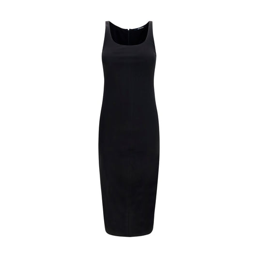 Jacquemus Schwarzes Viskose-Freizeitkleid