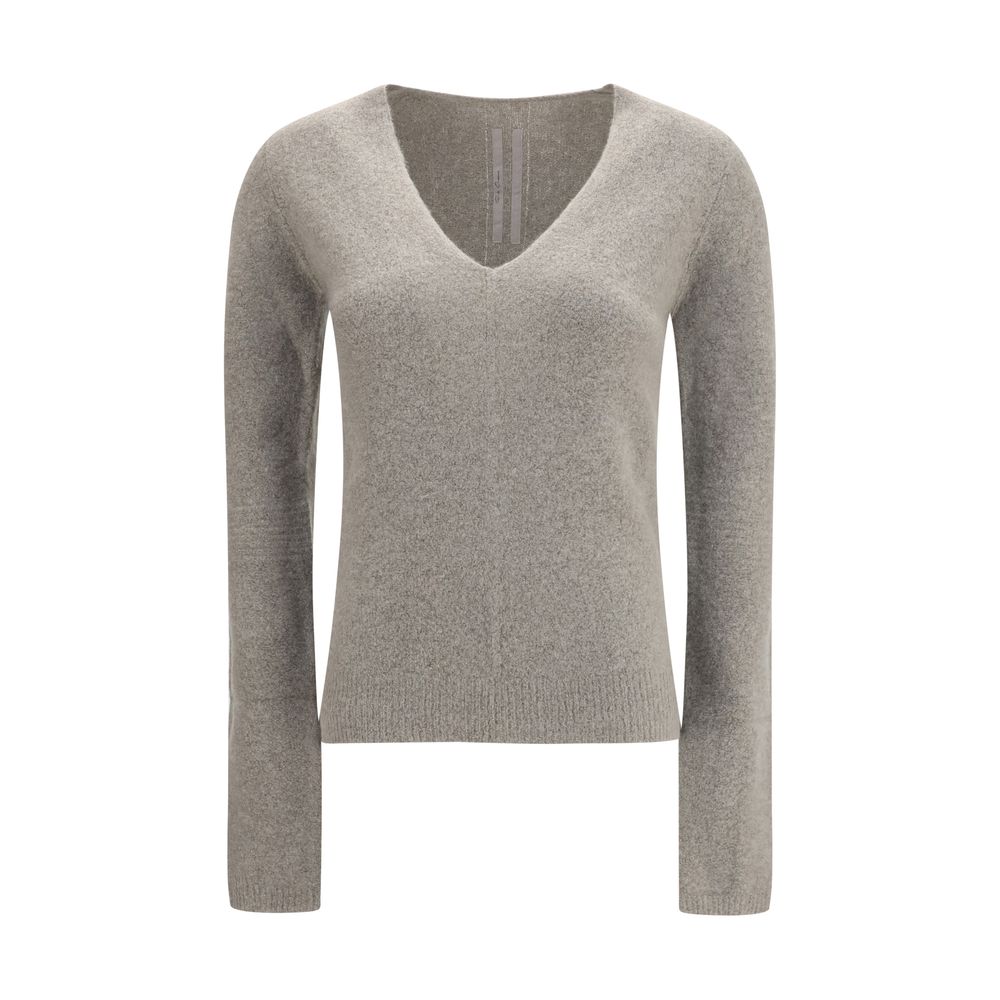 Rick Owens Grauer Kaschmirpullover