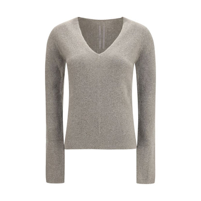 Rick Owens Grauer Kaschmirpullover
