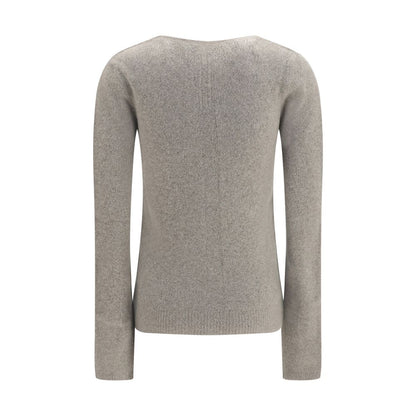 Rick Owens Grauer Kaschmirpullover