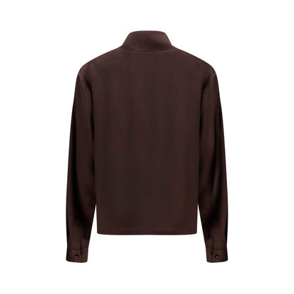 Tom Ford Braunes Seidenhemd