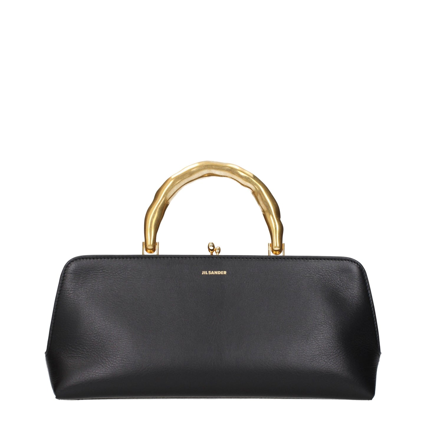 Jil Sander Schwarze Lederhandtasche
