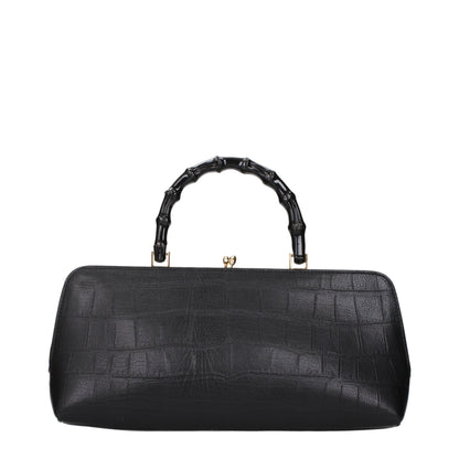 Jil Sander Schwarze Lederhandtasche