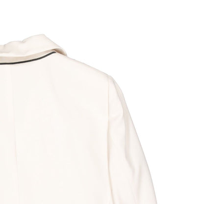 Brunello Cucinelli Weißer Blazer aus reiner Schurwolle