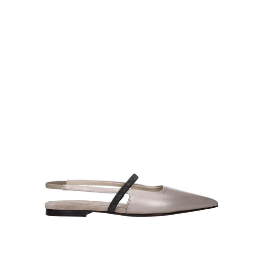Brunello Cucinelli Ballerine – colore Beige – Pelle