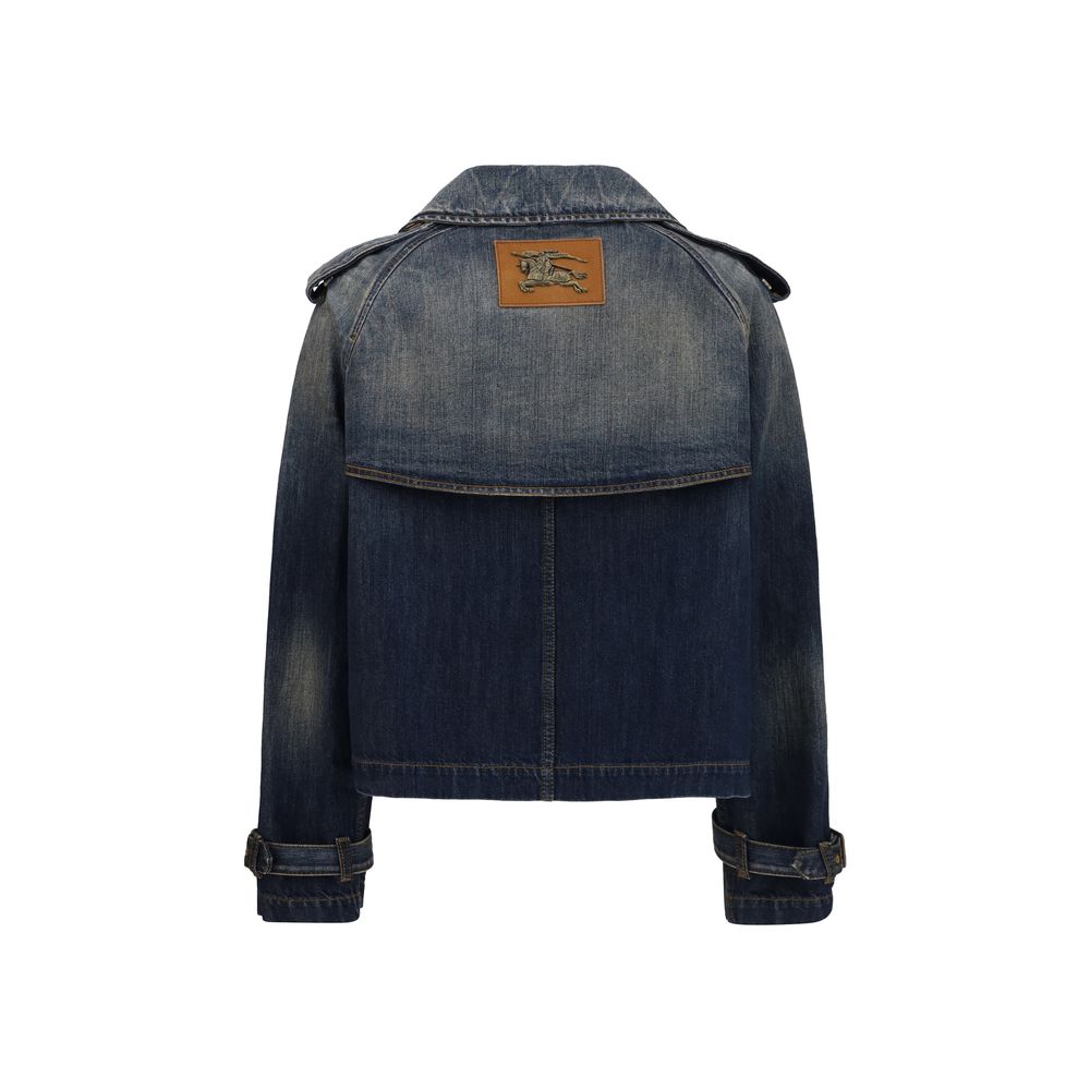 Burberry Blaue Jeansjacke aus Baumwolle
