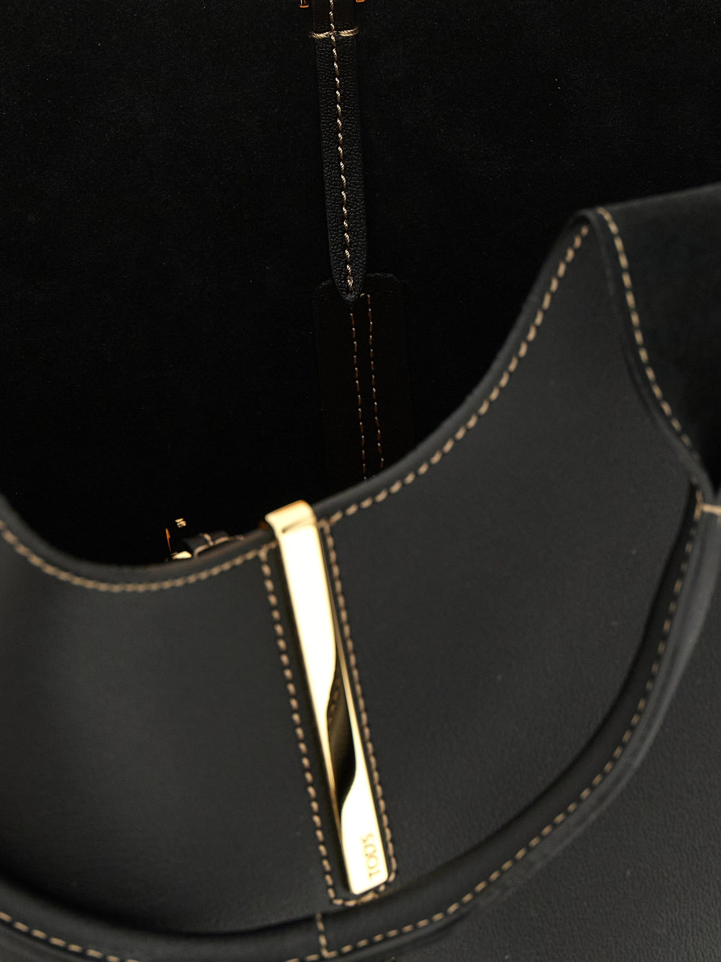 Tod's Schwarze Kalbsleder-Tasche