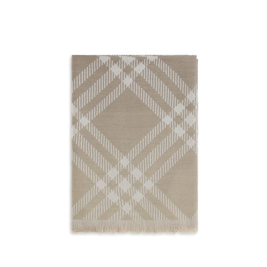 Burberry Beige Ovis Aries Wollschal