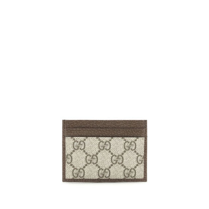 Gucci Brauner Kartenhalter aus Polyethylen