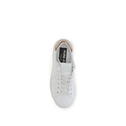 Golden Goose Weiße Low-Top-Sneaker aus Kalbsleder Bos Taurus