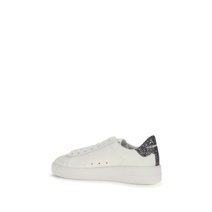 Golden Goose Weiße Low-Top-Sneaker aus Kalbsleder Bos Taurus