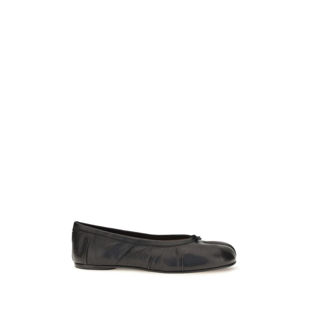 Maison Margiela Schwarze Lammleder Ballerinas Ovis Aries Aries
