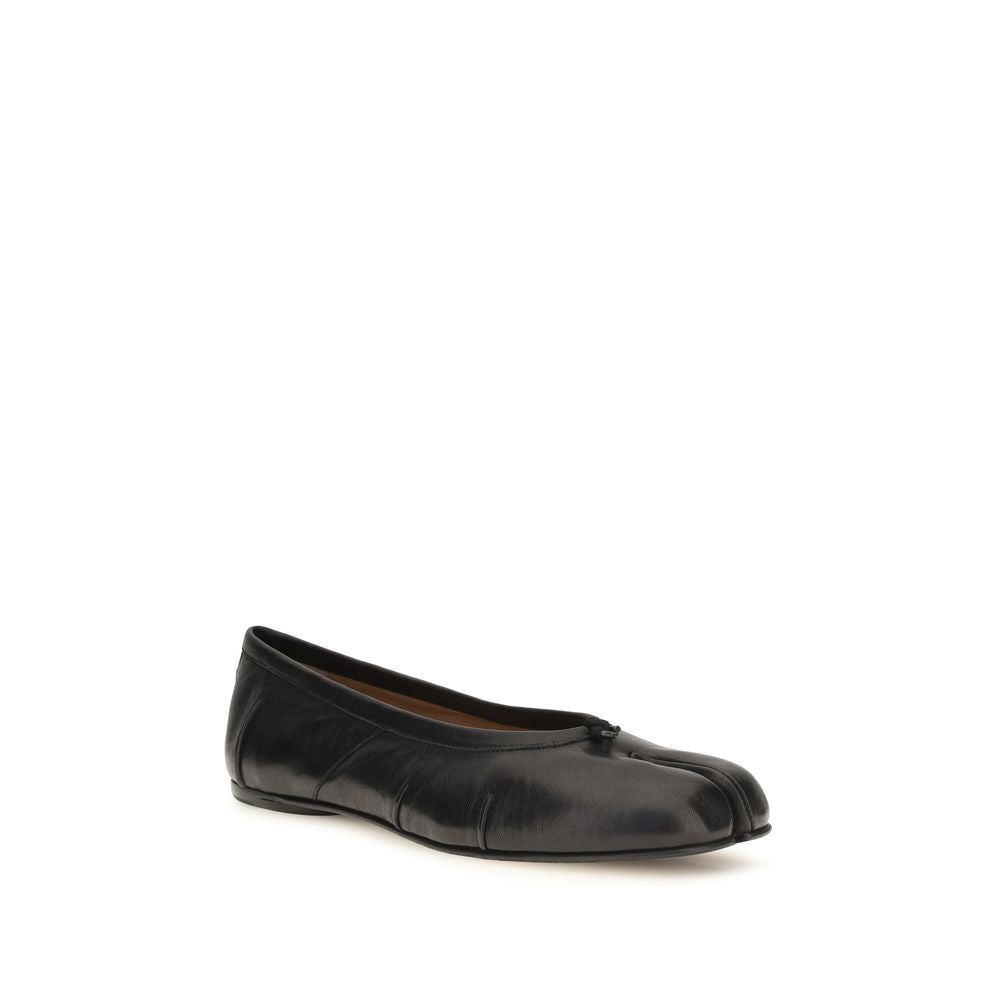 Maison Margiela Schwarze Lammleder Ballerinas Ovis Aries Aries