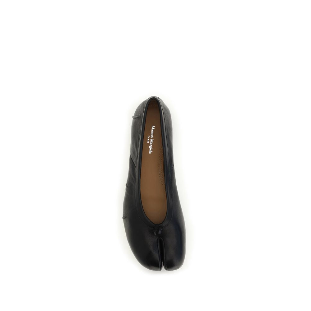 Maison Margiela Schwarze Lammleder Ballerinas Ovis Aries Aries