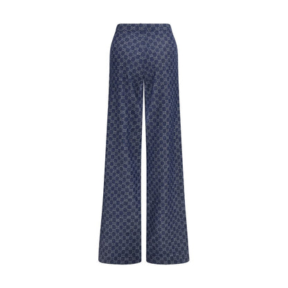 Gucci Blaue Baumwoll-Freizeithose