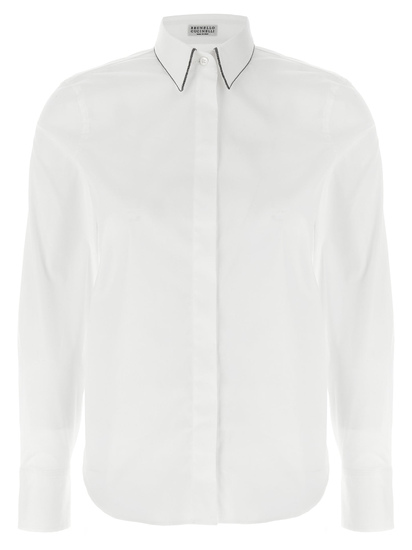 Brunello Cucinelli Weiße Baumwollbluse
