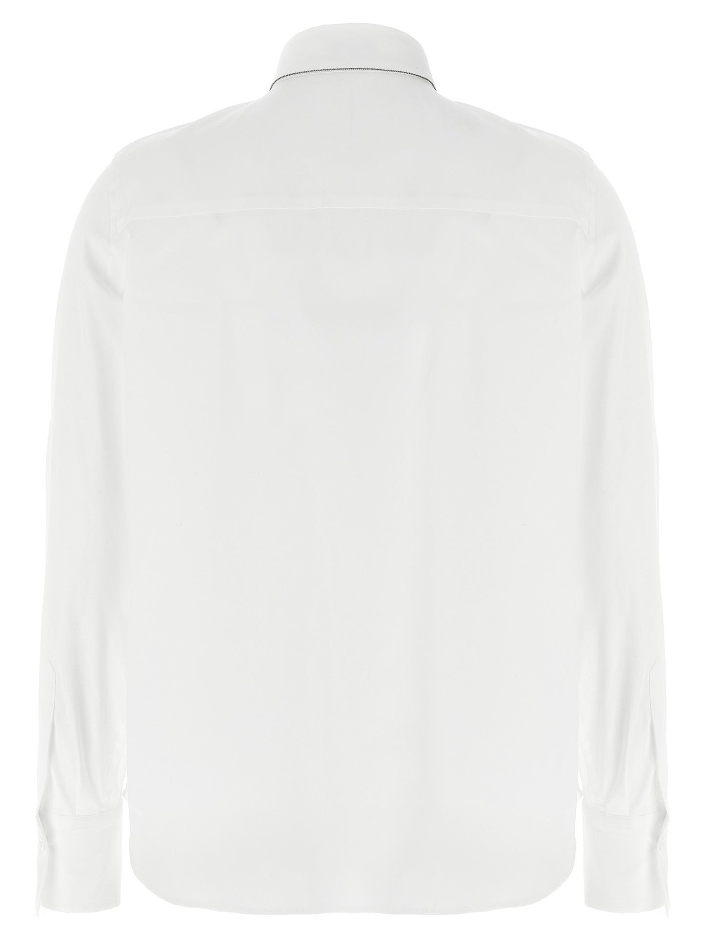 Brunello Cucinelli Weiße Baumwollbluse