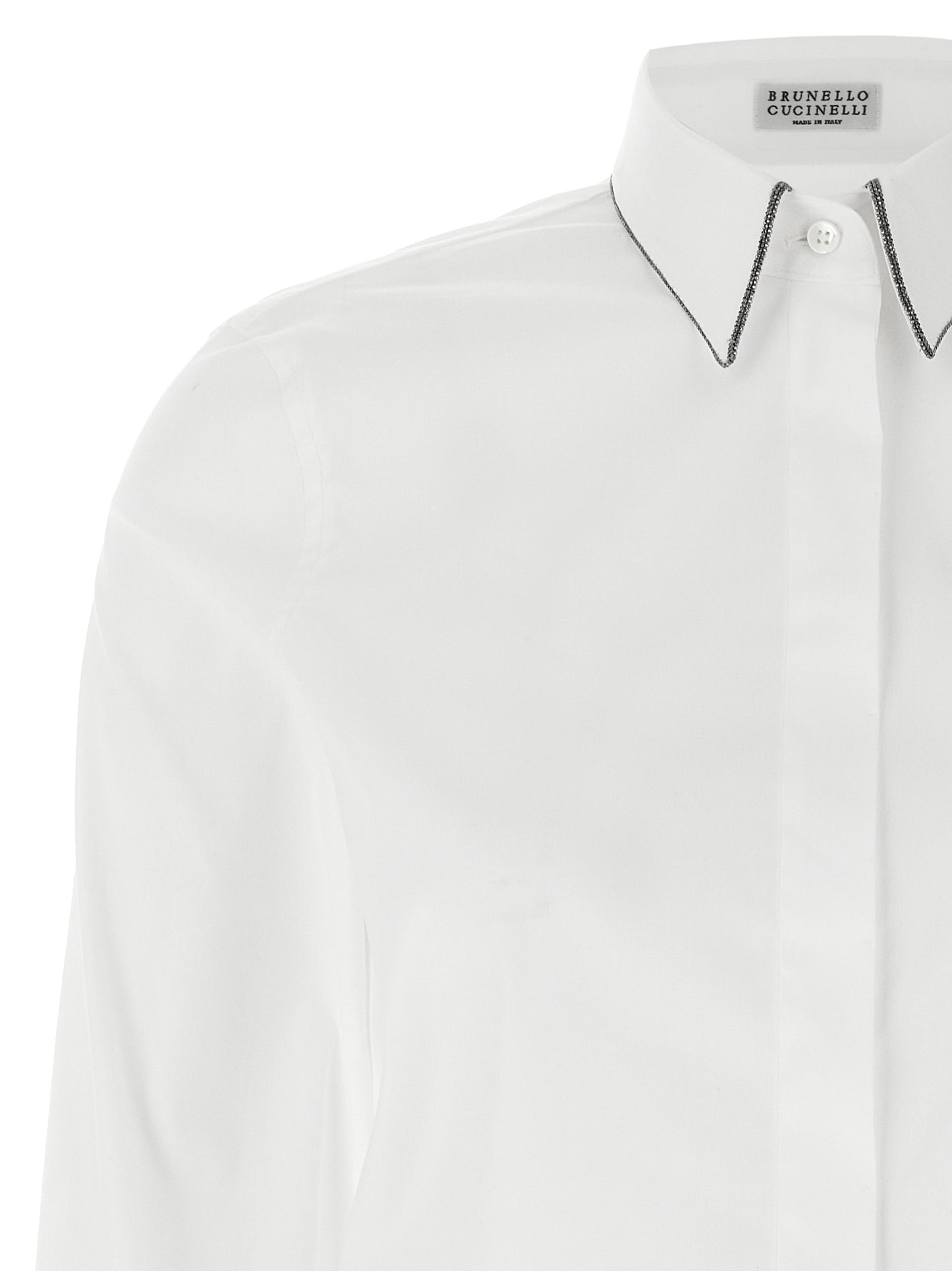 Brunello Cucinelli Weiße Baumwollbluse