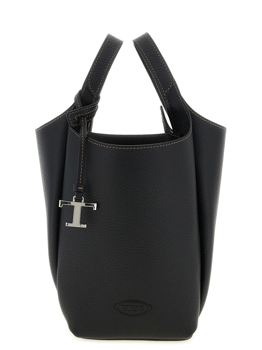 Tod's Schwarze Kalbsleder-Handtasche